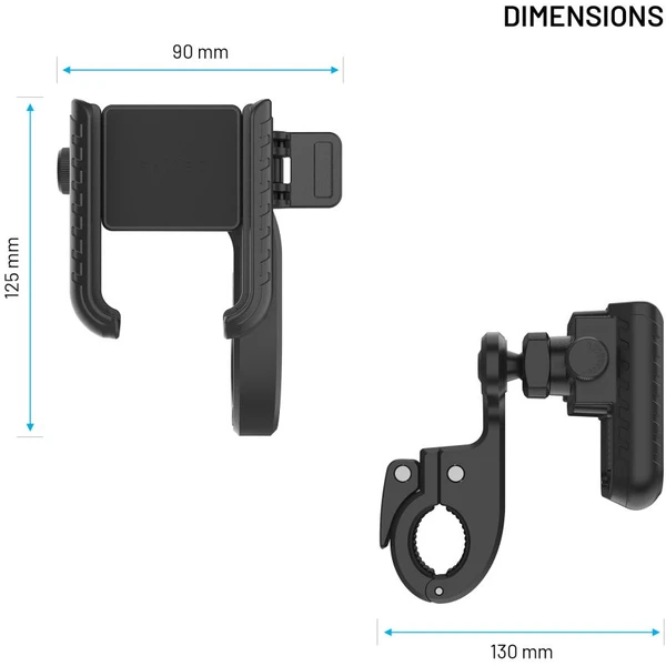 FIXED Bikee Plus Vista univerzální držák na kolo/koloběžku černý - Držáky - Obrázek ce01b521454849069b0865ce9a36c752