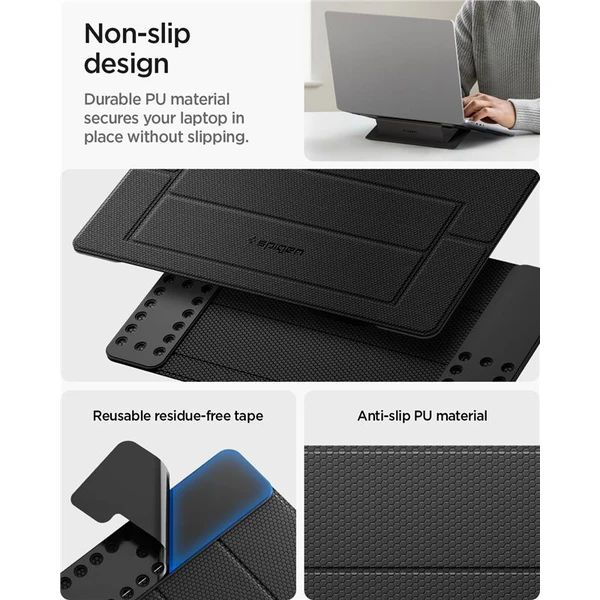 Spigen Slim Fold Laptop Stand LD201-S1 stojánek pro notebook/MacBook černý - Stojánky - Obrázek ce15d6e5b07943e2bc19ae24b9077ad0