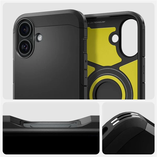 Spigen Tough Armor MagSafe kryt iPhone 16 black - Pouzdra - Obrázek ce1c030994034825ae6e1b72d3c31d98
