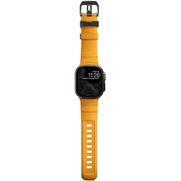 Nomad Rocky Point Band řemínek Apple Watch 49/45/44/42mm černý/oranžový - Řemínky - Obrázek ce2f116a4c4c4607a7979ca95b234a5f