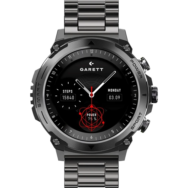 Garett Atom chytré hodinky černá ocel - Chytré hodinky - Obrázek ce39113ecd984f1faade282ba4d874ed