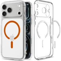 Spigen Ultra Hybrid MagSafe kryt iPhone 18 Pro Max/17 Pro Max clear orange - Pouzdra