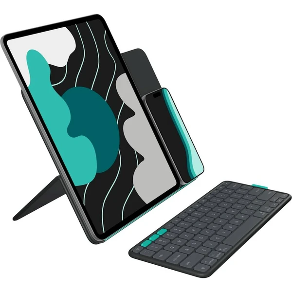 Logitech Flip Folio pro iPad Pro (M4, M5) a Air 11' (M2, M3) CZ grafitové - Pouzdra s klávesnicí - Obrázek ce52fb90268e47b1b083b26341fe8bde