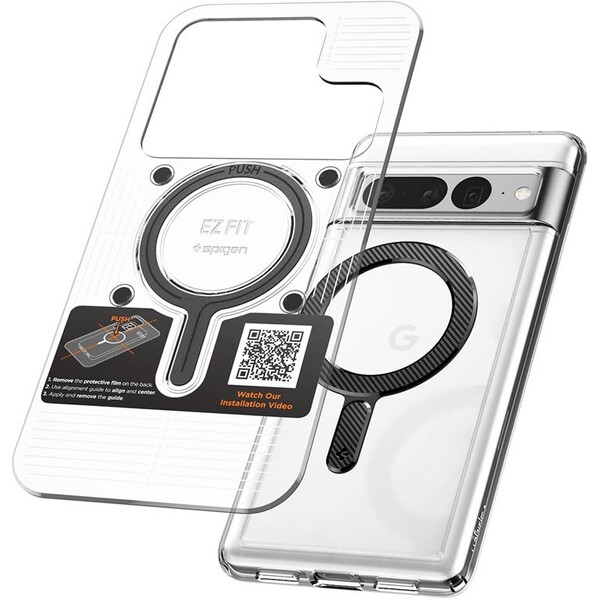 Spigen OneTap Ring Magnetic Plate nalepovací MagSafe kroužek karbonový