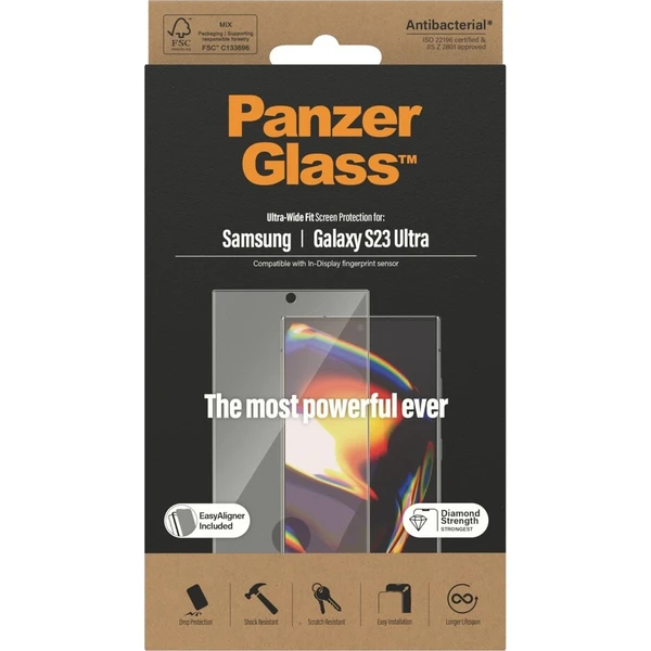 PanzerGlass Premium 3D Samsung Galaxy S23 Ultra (FingerPrint ready) s instalačním rámečkem - Ochranné folie a skla - Obrázek ce7d0d7a78f14b9d9021af4e8a6a950e