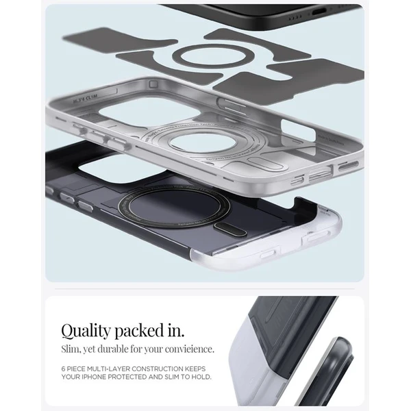 Spigen Classic C1 MagSafe kryt iPhone 16 Pro Max graphite - Pouzdra - Obrázek ce8a76ab7bc043608aad6dbcdb36c22a