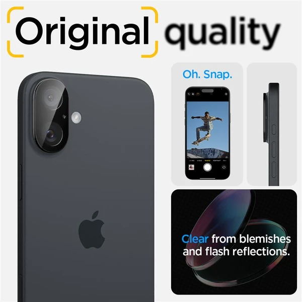 Spigen Glass tR Optik sada skel iPhone 16/16 Plus černá (2-pack) - Ochranné folie a skla - Obrázek ce8d55057952463e9a85a1b1bce2d62d