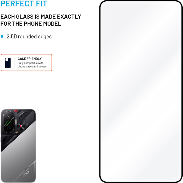 FIXED 2,5D Full-Cover ochranné sklo POCO F7 černé - Ochranné folie a skla - Obrázek cea8f5a4a72743e5a2fe57408423b405