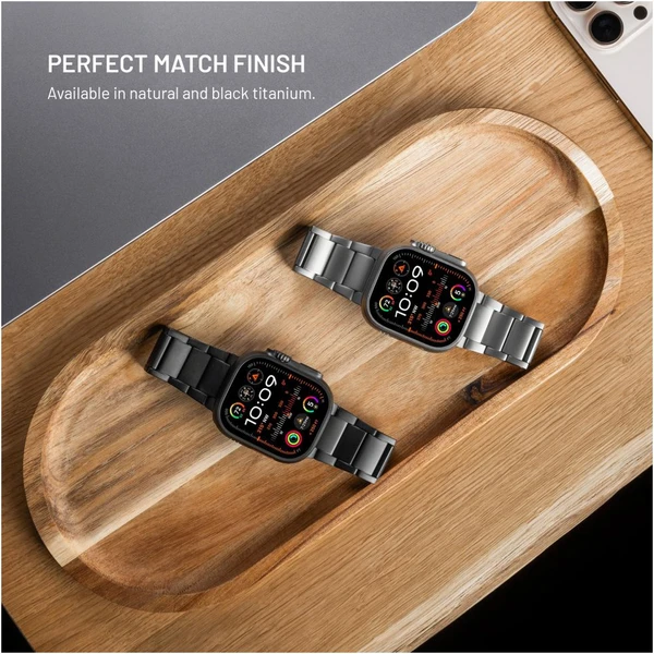 FIXED Titanium Strap titanový řemínek Apple Watch 44/45/46/49mm, černý - Řemínky - Obrázek ced5f25e05e54c0b9c2f7a15aaa0f3b0