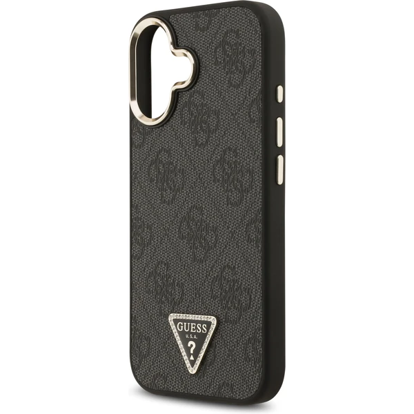 Guess PU Leather 4G Triangle Logo Gold Frame MagSafe kryt iPhone 17 černý - Pouzdra - Obrázek cefe6e568a234c2e9bdb2084388f5ab8