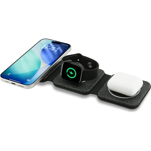 Guess PU 4G MagSafe bezdrátová nabíječka 3v1 černá - Nabíječky - Obrázek cf07483b98d344a5bfc647ef52192a4a