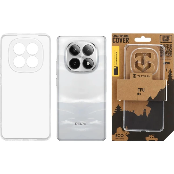 Tactical TPU kryt Xiaomi Redmi Note 15 4G/5G čirý - Pouzdra - Obrázek cf19d9f61e9a4f5bb1b1bebb5f1cfc79