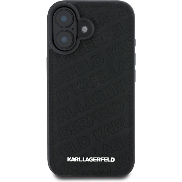 Karl Lagerfeld PU Quilted Pattern kryt pro iPhone 16 černý - Pouzdra - Obrázek cf21149fff324c408c1d14cdcda78b27