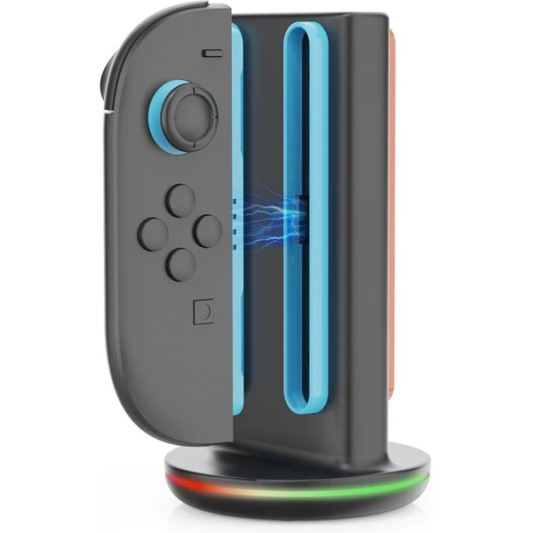 iPega SW2051 Nabíjecí Stanice s RGB pro JoyCon Ovladače Nintendo Switch 2 černá - Nabíječky - Obrázek cf2f6d900ffe4847b0c4891b0af51801