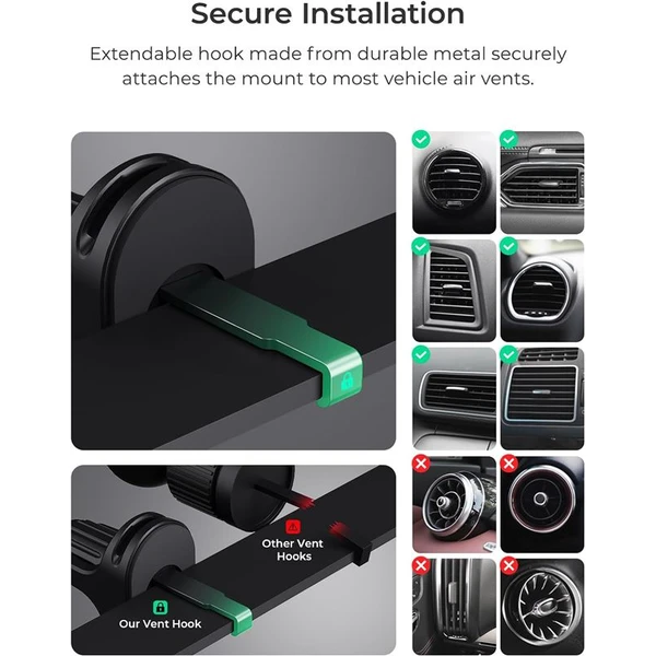 iOttie iTap 3 MagSafe Air Vent Mount držák do auta černý - Držáky - Obrázek cf48fa3b7bcf4d38a5f1d18926eeb31c