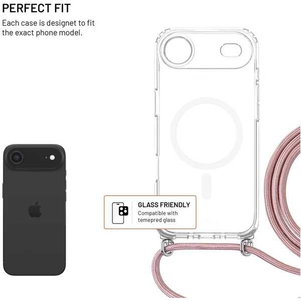 FIXED MagPure Neck kryt s růžovou šňůrkou na krk pro Apple iPhone Air - Pouzdra - Obrázek cf58bbf7774247ecad6c7938fbad5c2b