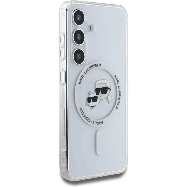 Karl Lagerfeld IML K&CH Heads MagSafe kryt Samsung Galaxy S25 čirý - Pouzdra - Obrázek cf6802f4f3764508afabb783f6ce000b