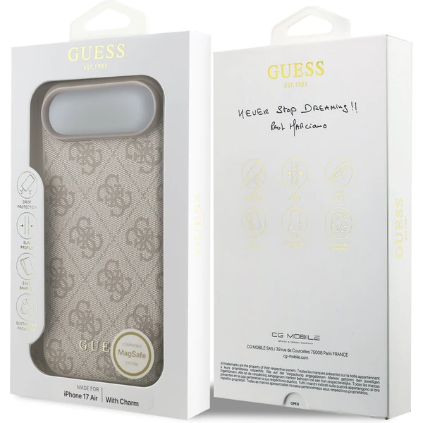 Guess 4G Charm kryt iPhone Air růžový - Pouzdra - Obrázek cf7d8b8887644070ac1ba230a26135c3