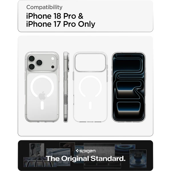 Spigen Liquid Crystal MagSafe kryt iPhone 18 Pro/17 Pro clear white - Pouzdra - Obrázek cf9445114a8d459eafdd9c60d1a33a65