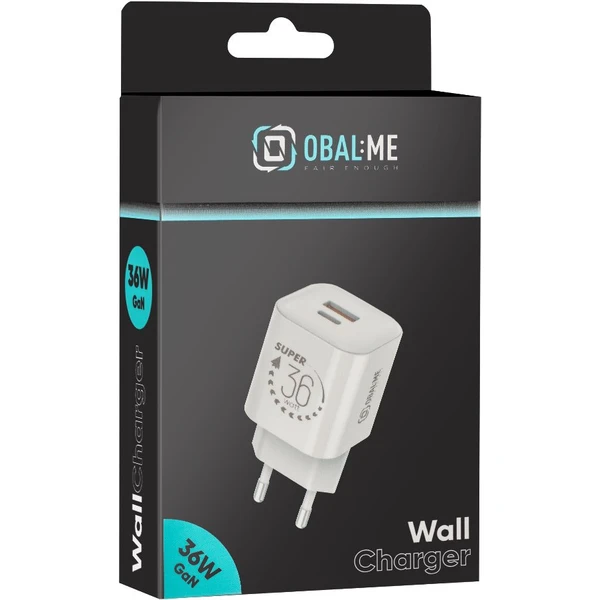 OBAL:ME GaN nabíječka USB-A/USB-C (36W) bílá - Nabíječky - Obrázek cfa14b6a20ca4c74bd9dee2843da3cfe