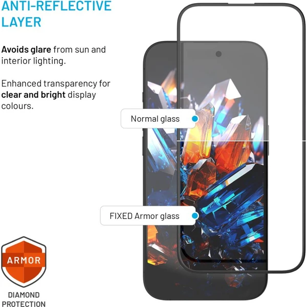 FIXED Armor 2,5D sklo s Anti-dust a AR vrstvou Samsung Galaxy S26 černé - Ochranné folie a skla - Obrázek cfa9792164ac4d3d8c4e051d3952ae7b