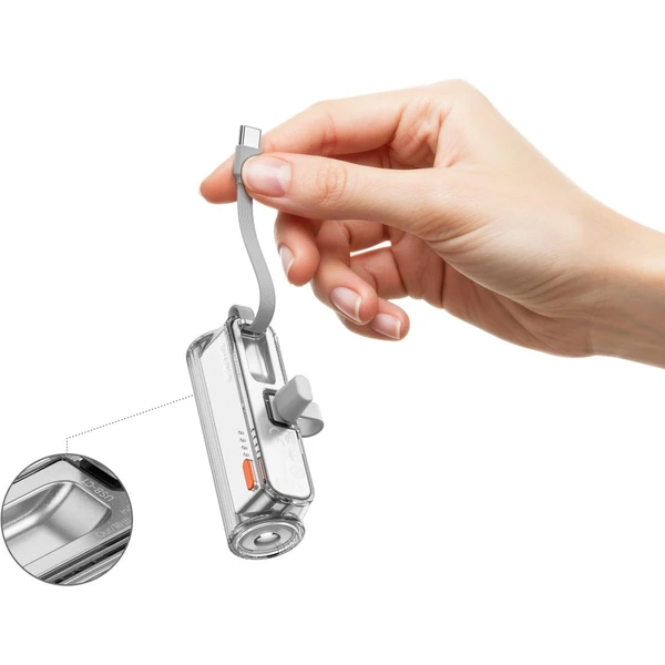 SHARGE Flow Mini 2 USB-C powerbanka (22.5 W) stříbrná - Powerbanky - Obrázek cffcb895e5444f509b13b432b3023d8f