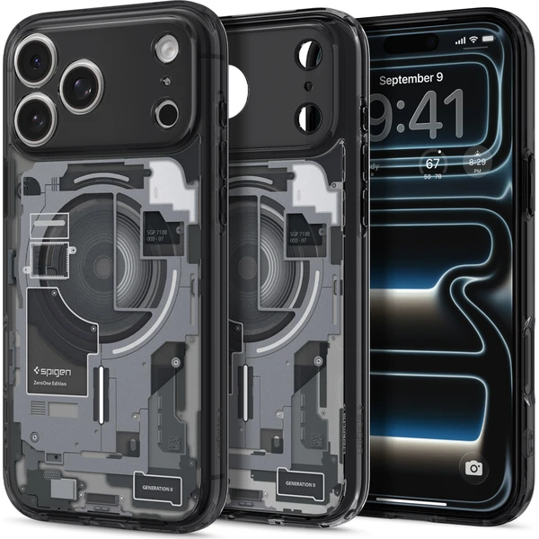 Spigen Ultra Hybrid MagSafe kryt iPhone 18 Pro/17 Pro zero one black
