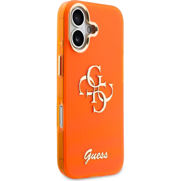 Guess IML 4G Script Metal Logo kryt iPhone 17 oranžový - Pouzdra - Obrázek d03100f9c88a4603982b38ea3869ea71
