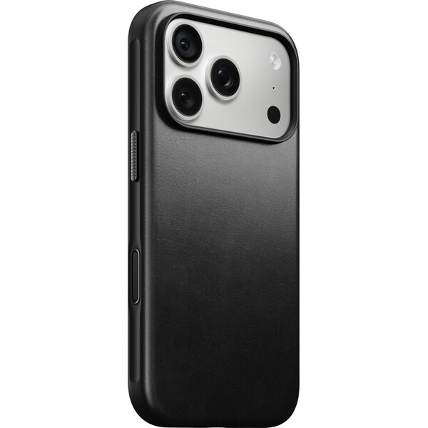 Nomad Modern Leather (Horween) MagSafe kožený kryt iPhone 18 Pro Black