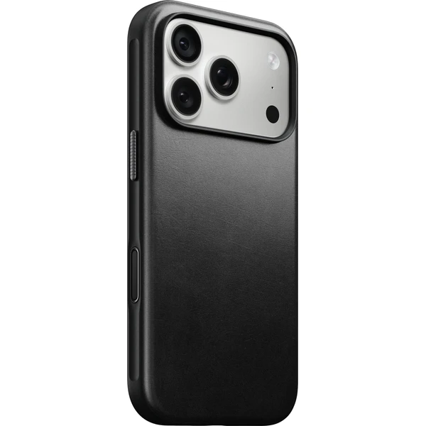 Nomad Modern Leather (Horween) MagSafe kožený kryt iPhone 17 Pro/18 Pro Black - Pouzdra - Obrázek d052105686364ef79143f27f1e4f5729