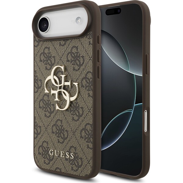 Guess PU 4G Metal Logo kryt iPhone Air hnědý