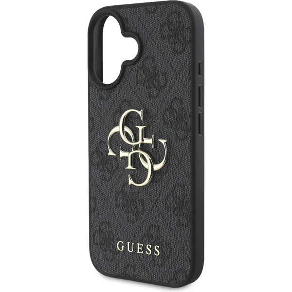Guess PU 4G Metal Logo kryt pro iPhone 16 šedý - Pouzdra - Obrázek d075a5f2cffc4b089855c673dc6786c5