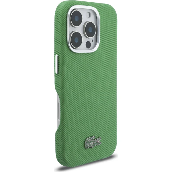 Lacoste PVC Iconic Petit Pique Metal Logo MagSafe kryt iPhone 16 Pro Max zelený - Pouzdra - Obrázek d084b87f7b704c3891a5ea8dc542d985