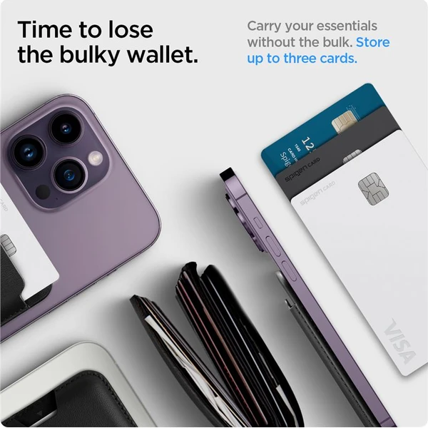 Spigen Valentinus Wallet Magsafe pěněženka pro 3 karty, černá - Peněženky - Obrázek d09ba83dbd884acab1b96ab0aa34d943