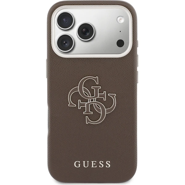 Guess PU Resin Logo kryt iPhone 17 Pro Max hnědý - Pouzdra - Obrázek d09c933b4d1c422b8ba139a9df80e685