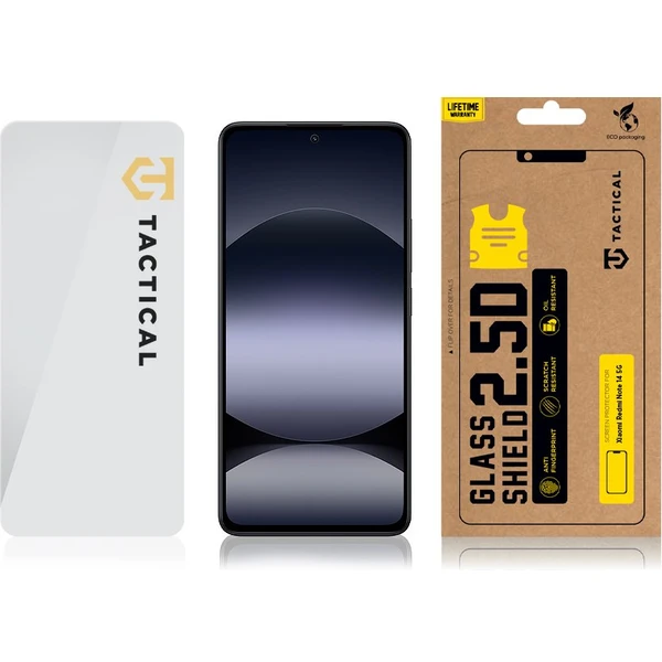 Tactical Glass Shield 2.5D sklo pro Xiaomi Redmi Note 14 4G/5G/Poco X7 Pro 5G čiré - Ochranné folie a skla - Obrázek d0c709e938074a1196d348b03c7bb122
