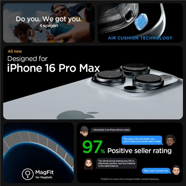 Spigen Ultra Hybrid MagSafe kryt iPhone 16 Pro Max frost black - Pouzdra - Obrázek d0ce5019a66e49bf8118d0a2592576f0