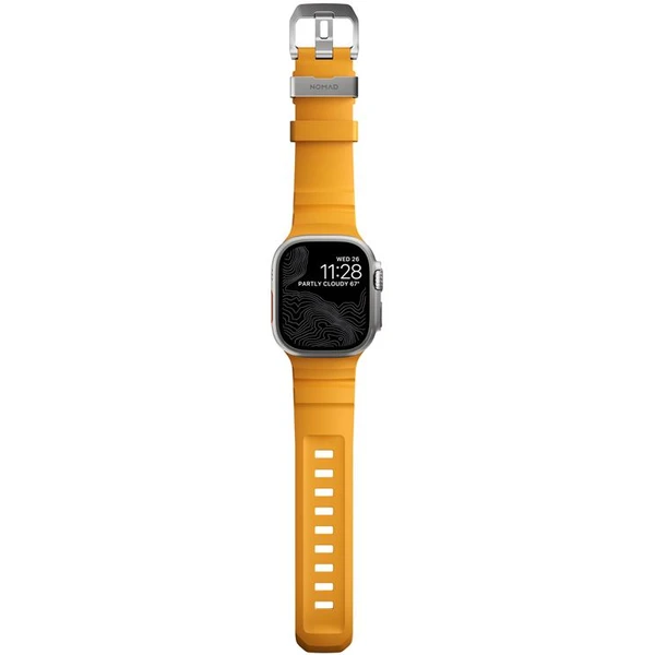 Nomad Rocky Point Band řemínek Apple Watch 49/45/44/42mm stříbrný/žlutý - Řemínky - Obrázek d1100628e64445599ee565c3244f0eb0