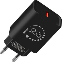 Obal:Me nabíječka USB-A (18W) černá - Nabíječky