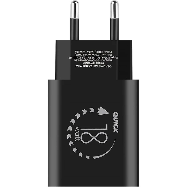 Obal:Me nabíječka USB-A (18W) černá - Nabíječky - Obrázek d139a78c21d14f798fa396f8a6e04e43