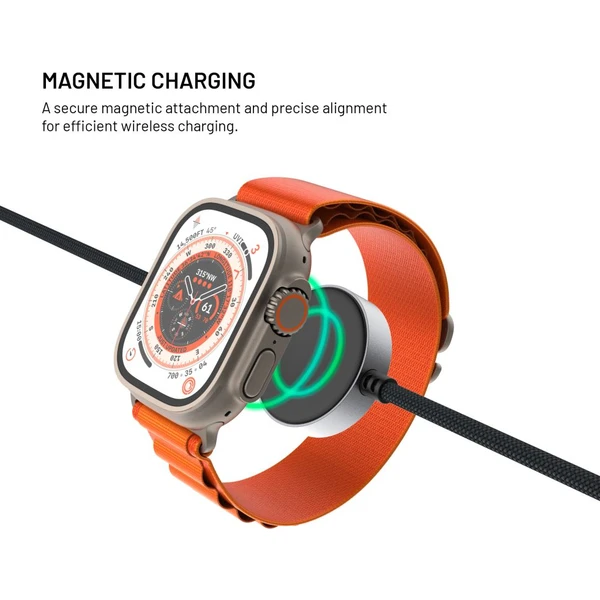 FIXED Power Watch Cable USB-C/USB-C a Apple/Samsung Watch nabíječkou, 1.5m, PD 60W šedý - Kabely a redukce - Obrázek d14f8d89051a4cf9997ead013208516c