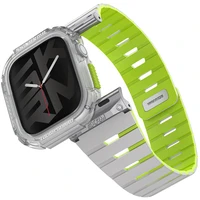 SKINARMA Gemini + Atom řemínek a kryt Apple Watch 42mm limetkový (neonový) - Řemínky