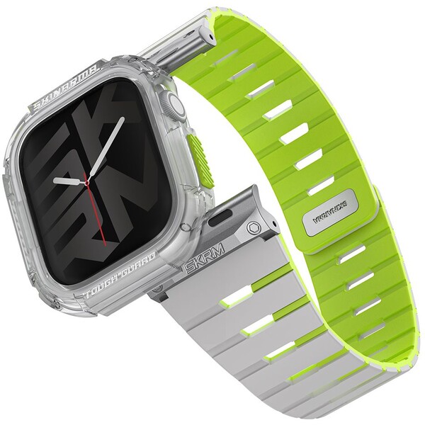 SKINARMA Gemini + Atom řemínek a kryt Apple Watch 42mm limetkový (neonový)