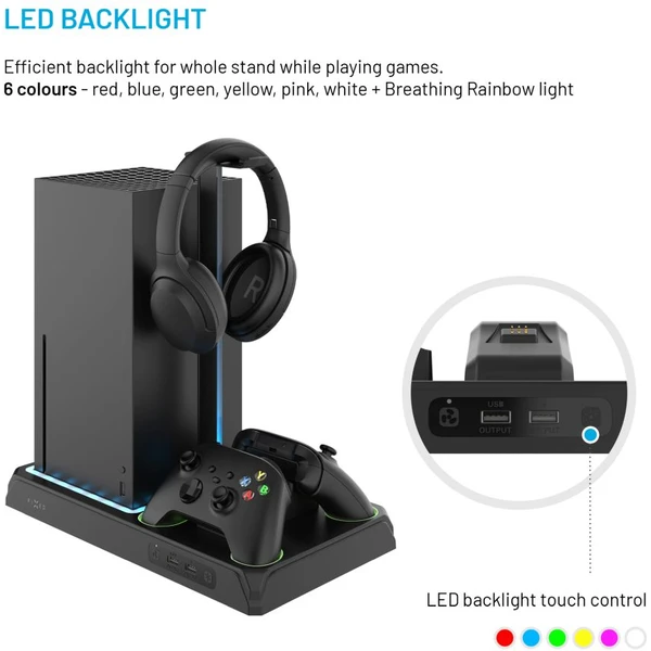 FIXED nabíjecí stanice pro Xbox Series X/S s odvětráváním, černá - Nabíječky - Obrázek d15c2710c591435c8b34e7d005299c9a