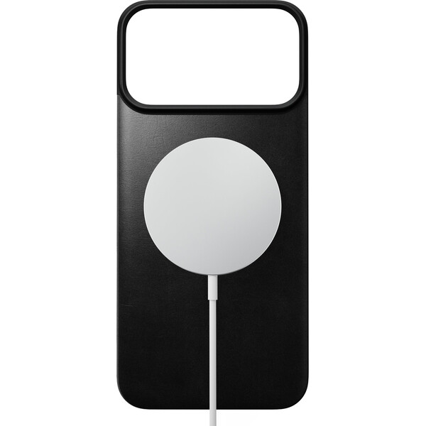 Nomad Magnetic Leather Back (Horween) MagSafe kožený kryt iPhone 18 Pro Max Black - Pouzdra - Obrázek d1754355a66c4ad3aaa0c0e9c54723c5