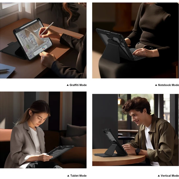 Nillkin Bumper Link pouzdro s klávesnicí iPad Pro 11 (2024) černé - Pouzdra - Obrázek d18d9c17a6814fb3bdd660b7cbe2ceb2