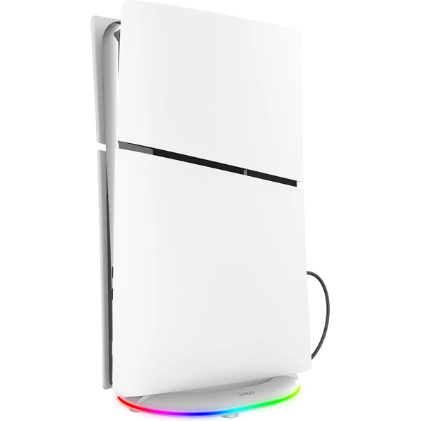 iPega P5S035SA vertikální stojan s USB-A a RGB pro PS5 Slim/PS5 Pro bílý - Stojánky - Obrázek d1b4e5872f5748358054cf09cad38e36