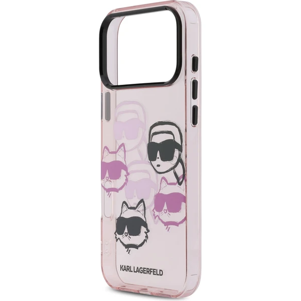 Karl Lagerfeld IML Multi K&CH Heads Zadní Kryt pro iPhone 17 Pro Max růžový - Pouzdra - Obrázek d1c7643246c24b5499f4651782b3c6b3