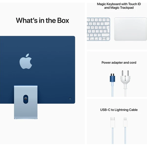 CTO Apple iMac 24" (2021) / 8GPU / Blue / 1TB SSD / 16GB / Mouse / CZ NUM Touch ID KLV (Další) - Stolní počítače - Obrázek d1e0b4a43c4343b9afc45dbe37bbc82f