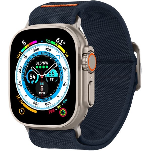 Řemínek pro Apple Watch 42/44/45/49mm Spigen Lite Fit Ultra - modrý